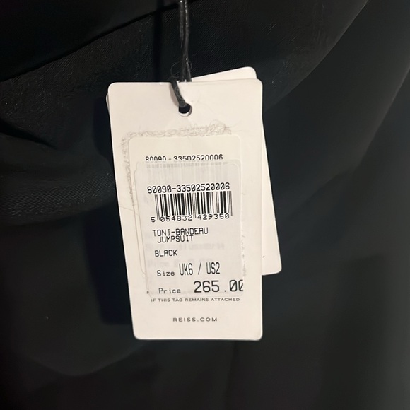 NWT REISS | Toni Strapless Jumpsuit - Picture 8 of 10
